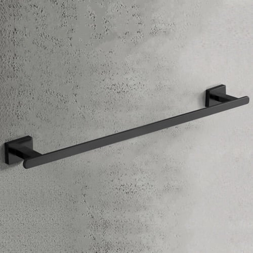 Towel Bar, 21 Inch, Modern, Matte Black Towel Bar, 21 Inch, Modern, Matte Black Nameeks NCB59